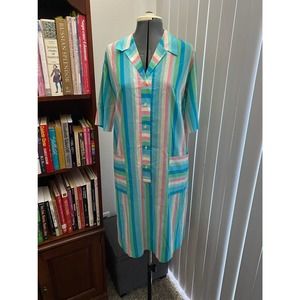 Vintage rainbow shift dress